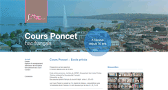 Desktop Screenshot of coursponcet.ch